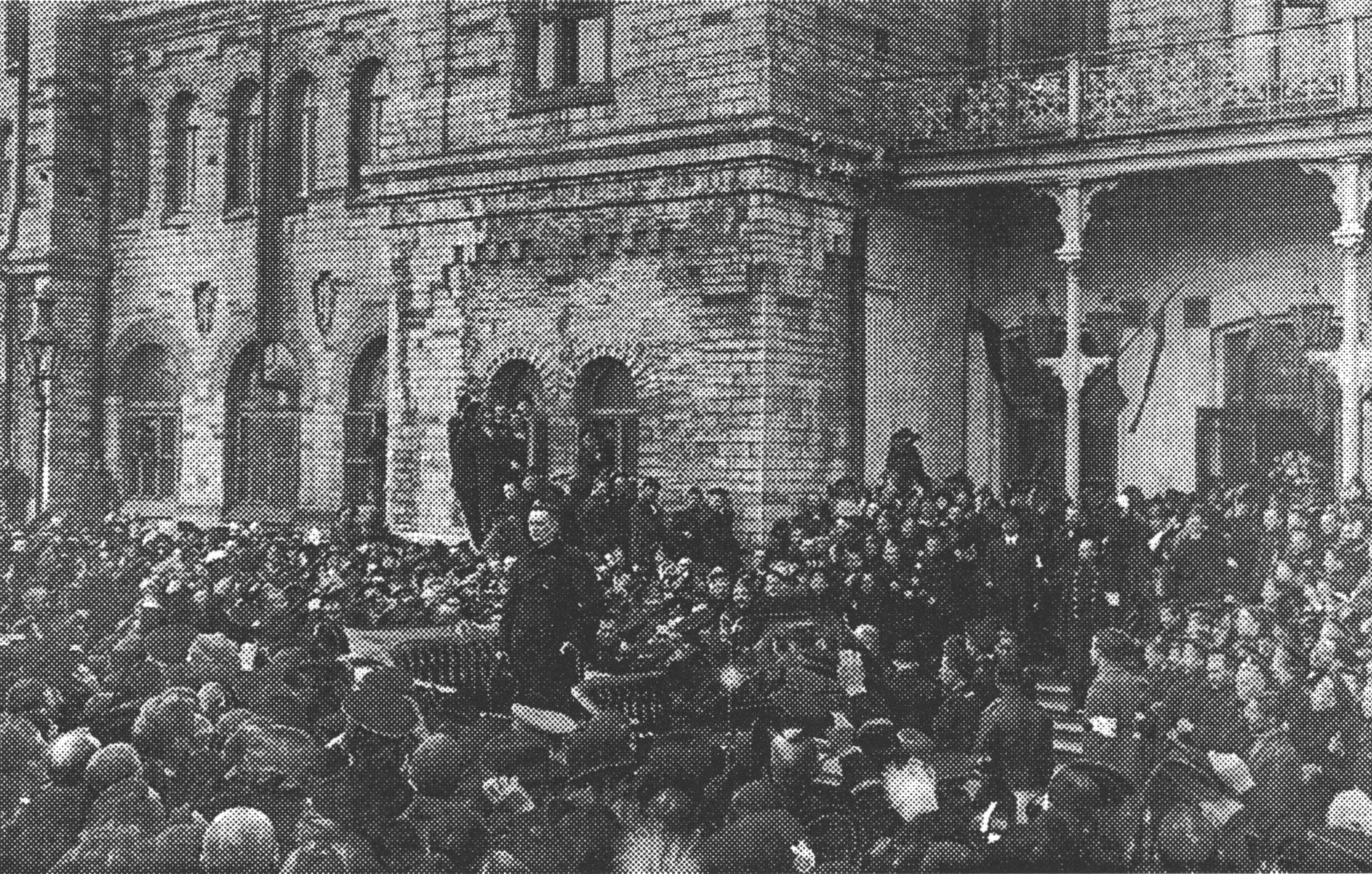 Александр Керенский в Таллинне. Открытка, апрель 1917 года, в архиве автора