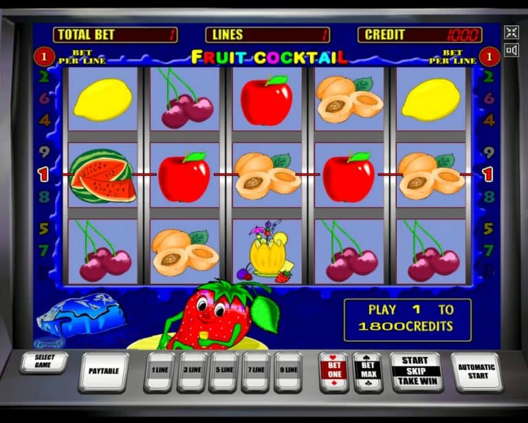 Игровой онлайн автомат «Fruit Cocktail» в казино Вулкан 24